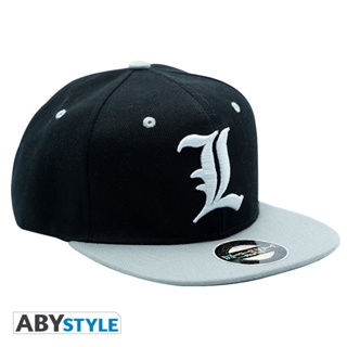 ABYstyle [ลิขสิทธิ์แท้ พร้อมส่ง] หมวกแก๊ป อนิเมะ กันแดด Death Note Cap เดธ โน๊ต สีดำ/เทา - แอล L