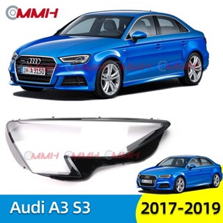 ฝาครอบเลนส์ไฟหน้า สําหรับ Audi A3 S3 17 18 19  เลนส์ไฟหน้า ฝาครอบไฟหน้า ไฟหน้ารถยนต์ ไฟหน้าสําหรับ ฝาครอบไฟหน้าตรงรุ่น ฝาครอบเลนส์  headlamp cover ไฟหน้า โคมไฟหน้า ฝาครอบเลนส์