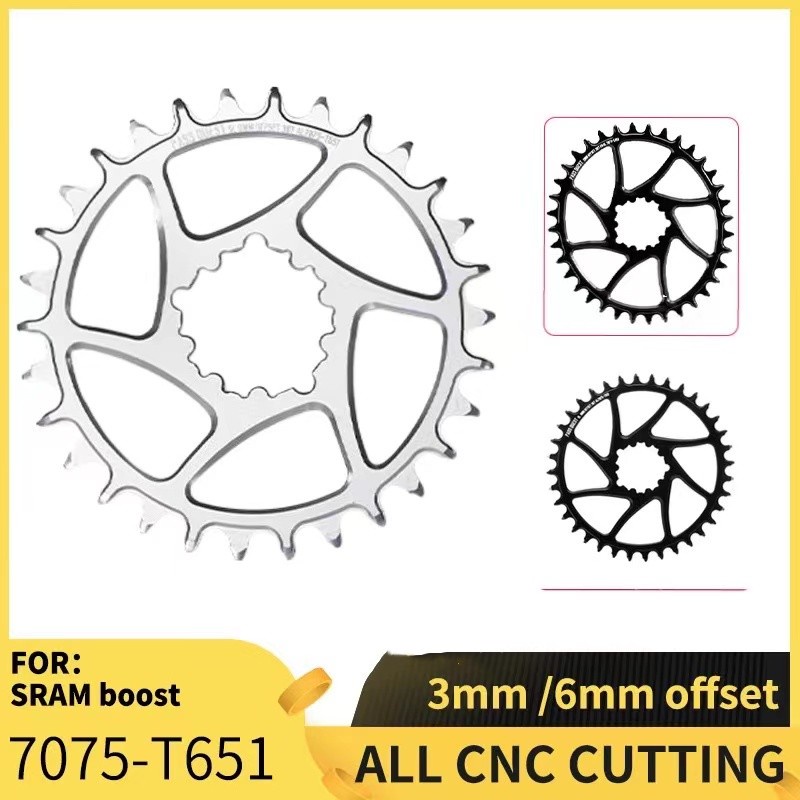 Pass QUEST Sram BOOST Sram GX XX1 Eagle GXP จานหน้าจักรยาน กว้าง แคบ 28T-38T 3 มม. 6 มม. สําหรับจักร