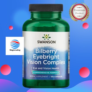 Swanson Premium Bilberry Eyebright Vision Complex / 100 Caps