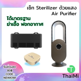 [KIWISEP ลด 45] เครื่องฟอกอากาศ Gopro GuangPu Blue Light sterilization Air Clean พัดลมฟอกอากาศฟอกแอร์รถ Car Air Purifier