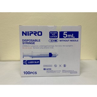 Syringe Nipro 5 CC. ไซริงค์พลาสติก