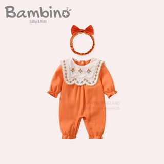 Bambino ชุดจั๊มสูทเด็กทารกผู้หญิง ชุดรอมเปอร์  ชุดบอดี้สูท   ชุดเด็กอ่อน ชุดเด็กแรกเกิด  Baby Bodysuits Jumpsuits