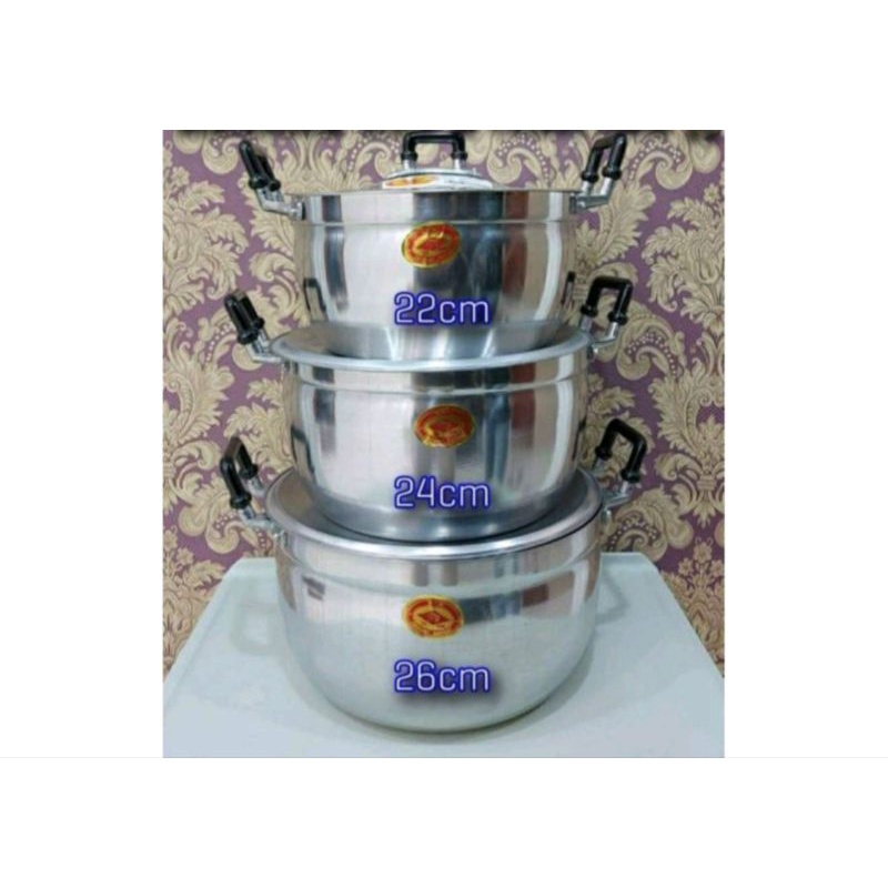 พร้อมส่ง สต๊อกจริง หม้อชุด3ใบ+ฝา3ใบ ตราหัวม้า ลดกระหน่ำ