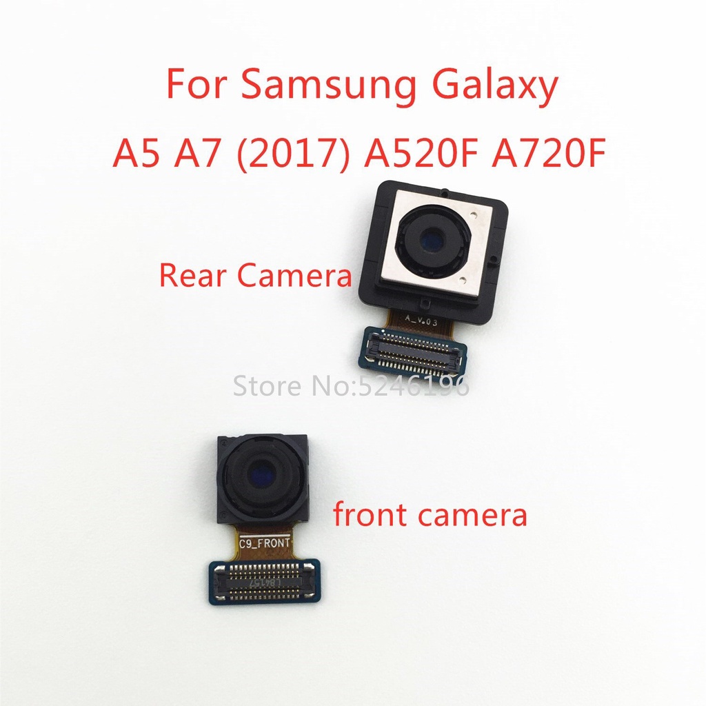กลับใหญ่หลักกล้องด้านหลังด้านหน้าโมดูล Flex สําหรับ Samsung Galaxy A5 2017 A520F SM-A520F/DS A7 2017