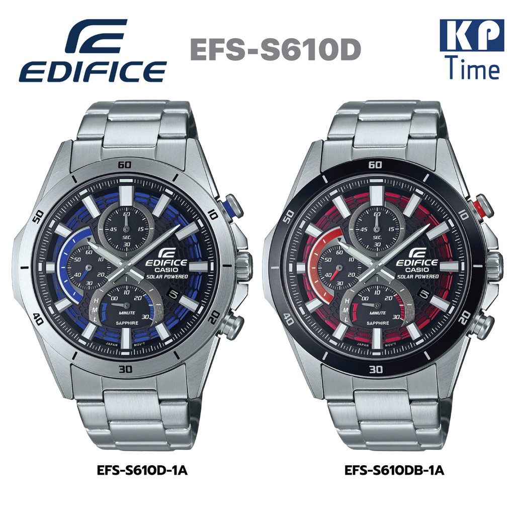 Casio Edifice Solar Sapphire นาฬิกาข้อมือผู้ชาย รุ่น EFS-S610D ของแท้ประกันศูนย์ CMG