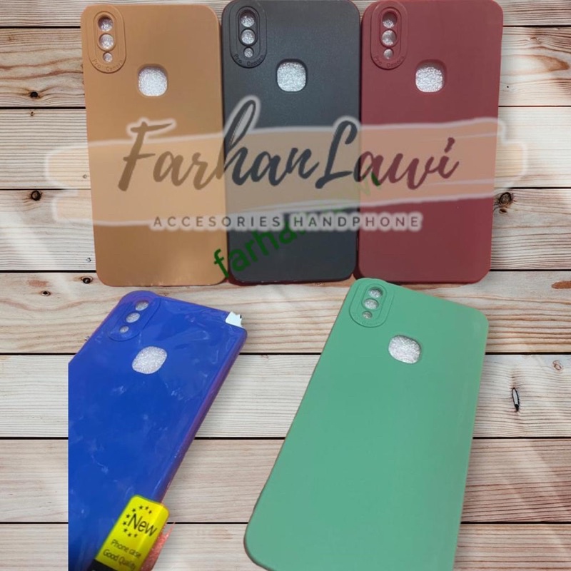 CASE/SILICON MACAROON VIVO V9/Y85 SOFTCASE PRO CAMERA