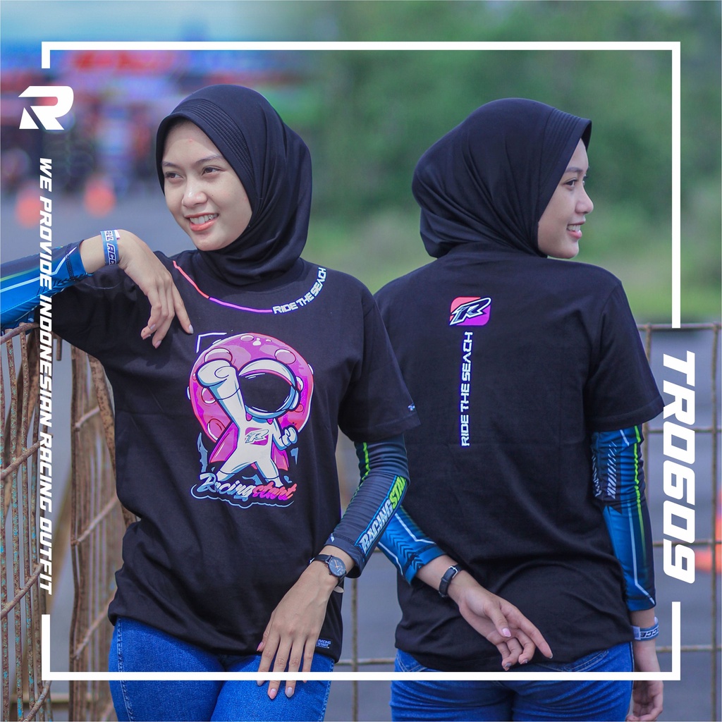 KATUN RACINGSTART เสื้อยืดผู้ชายและผู้หญิงแขนสั้นผ้าฝ้ายพิมพ์ TR 609