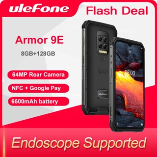 Ulefone Armor 9E 8GB+128GB Rugged Phone  Android 10 Helio P90 Octa-core 2.4G+5G WIFI Mobilene 6600mAh 64MP Camera NFC Smartphone