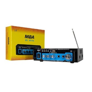 แอมป์ขยาย เครื่องขยายเสียง MINI Amplifier MBA รุ่น AV-268A/i3 มีบลูทูธในตัว USB/FM/SD การ์ด ใช้งานได้ 2 ระบบ AC/DC