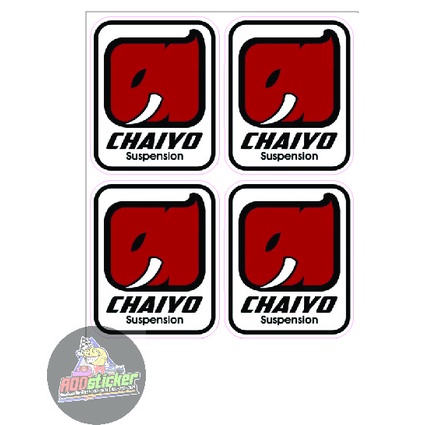 สติ๊กเกอร์ใส ติดโช๊ค Chaiyo 1ชุดมี4ชิ้น
