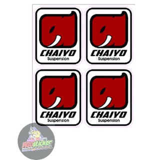 สติ๊กเกอร์ใส ติดโช๊ค Chaiyo 1ชุดมี4ชิ้น