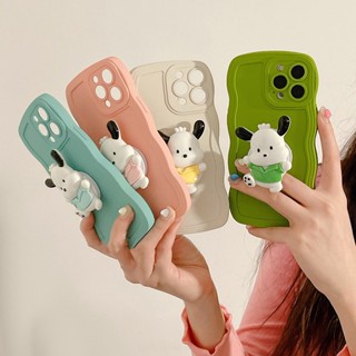 เคสโทรศัพท์มือถือ ลายสุนัขแฮปปี้ พร้อมที่จับ สําหรับ Vivo Y17 Y19 Y5S Y20 Y30 Y33S Y52S Y31S Y76S Y70S Y51S Y77 Y85