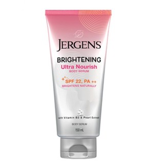 [ผลิต 12/2021] Jergens Brightening Ultra Nourish Body Serum เจอร์เกนส์ ไบรท์เทนนิ่ง อัลตร้า นูริช บอดี้ เซรั่ม 150 มล.