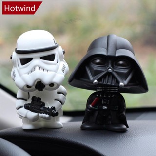 Hotwind โมเดลฟิกเกอร์ Star Wars Darth Vader Stormtrooper Shaking Head ของเล่นสะสม สําหรับเด็ก H9M4