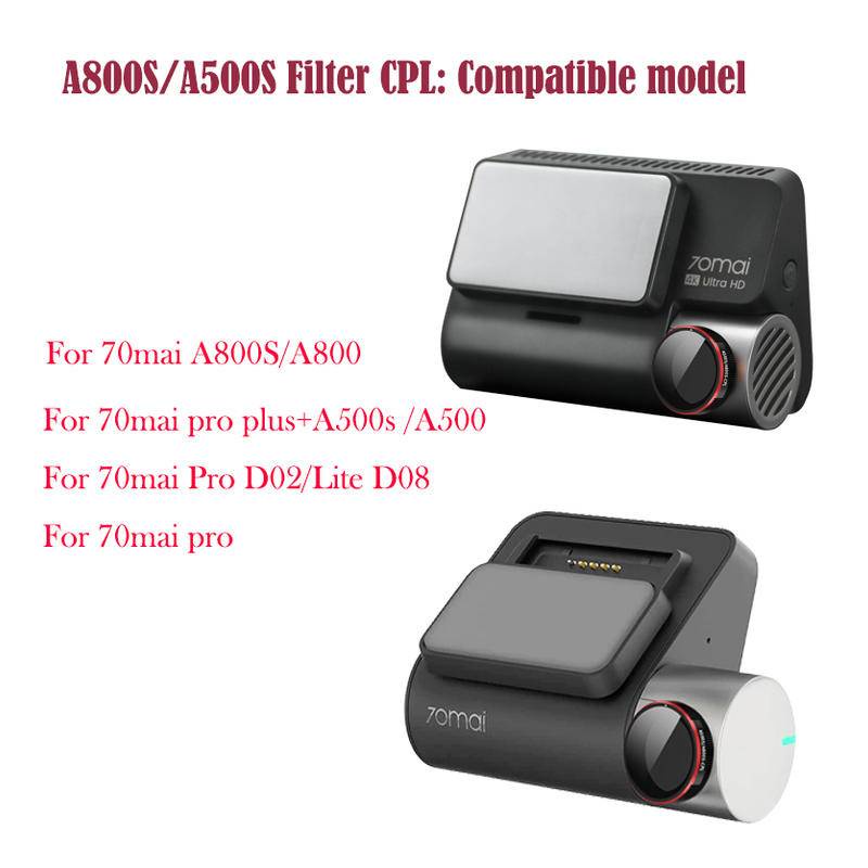 สติกเกอร์กรองกล้องหลัง CPL สําหรับ 70 Mai Dash Cam A800S CPL Polarizing 70Mai Pro Plus+A500S Or RC06