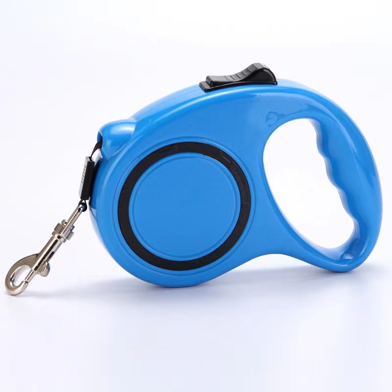 สายจูงสุนัข 5ม. แบบยืดหด ระบบเบรคอัตโนมัติ ปรับความยาวได้ สายจูงสัตว์เลี้ยง สะดวก