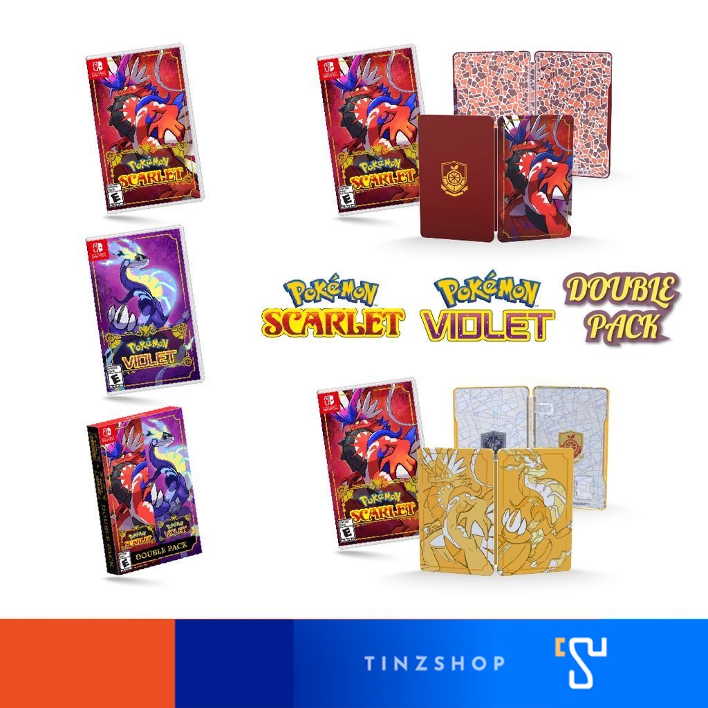 พร้อมจัดส่ง Nintendo Switch Pokemon Scarlet ScarletSteelbook Pokemon