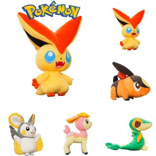 ของเล่นตุ๊กตาโปเกม่อน Delightful Victini Snivy Deerling Tepig แฮนด์เมด