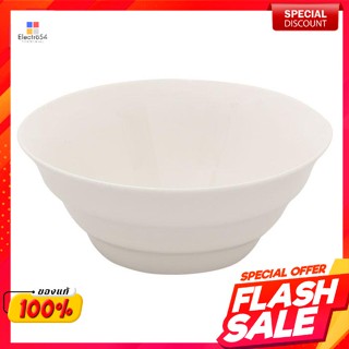 ชามปากบาน โบนไชน่า ลายลอน ขนาด 7 นิ้วBowl, bone china, corrugated pattern, size 7 inches