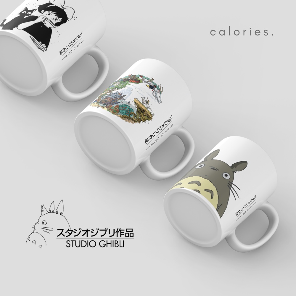 แก้วกาแฟ/ชา Totoro Studio Ghibli Spirited Away kiki ของที่ระลึกของขวัญ Hampers แก้ว mgsg