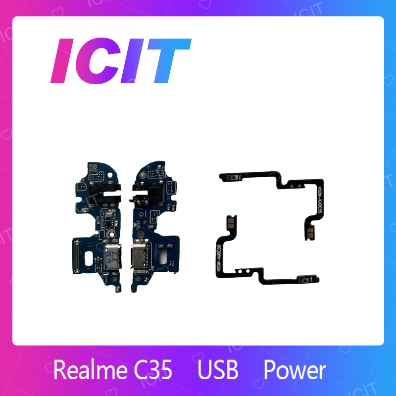 Realme C35 อะไหล่สายแพรตูดชาร์จ แพรก้นชาร์จ Charging Connector Port Flex Cable（ได้1ชิ้นค่ะ) ICIT 2020