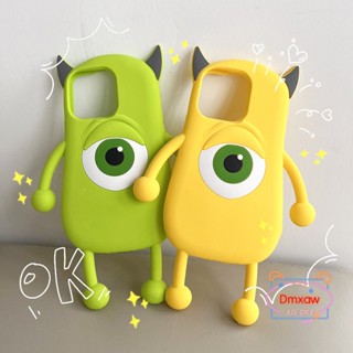เคสโทรศัพท์มือถือ ซิลิโคนนิ่ม ลายการ์ตูนมอนสเตอร์ Mike Big Eye สําหรับ Apple iPhone 14 Pro Max 13 Pro Max 12 Pro Max 11 Pro Max