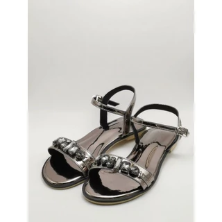 A49รองเท้ารัดส้น Kwintra รุ่น Sandals Blink สีเทาเมทาลิค
