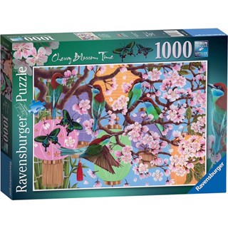 พร้อมส่ง-จิ๊กซอว์ ซากุระ Cherry Blossom time🌸แบรนด์ Ravensburger jigsaw puzzle 1000 ชิ้น