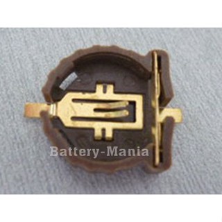 Battery Holder for CR-1220 BS-1220-2-GLD ขั้วถ่าน CR1220 แนวนอนออกใบกำกับภาษีได้ batterymania