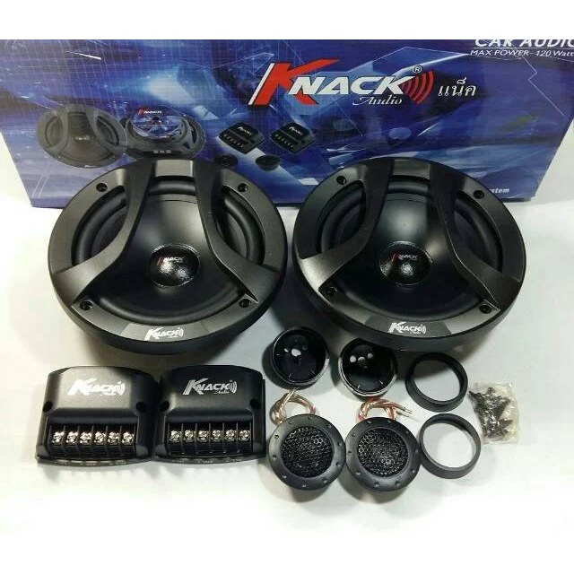 ลำโพงรถยนต์ 6.5 นิ้ว แยกชิ้น  KNACK KC-655 เหมาะสำหรับชุดเครื่องเสียงแบบ SQ (รายละเอียด ลำโพงกลางแหลมคุณภาพ)