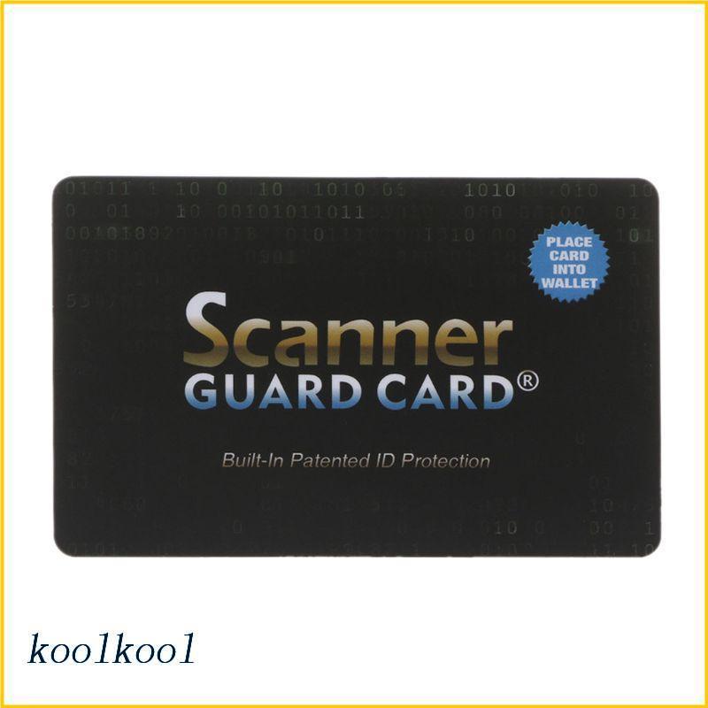 Koolool ตัวป้องกันบัตรเครดิตแบบพกพาการปิดกั้น RFID สัญญาณ NFC โล่รักษาความปลอดภัยสําหรับ Passp