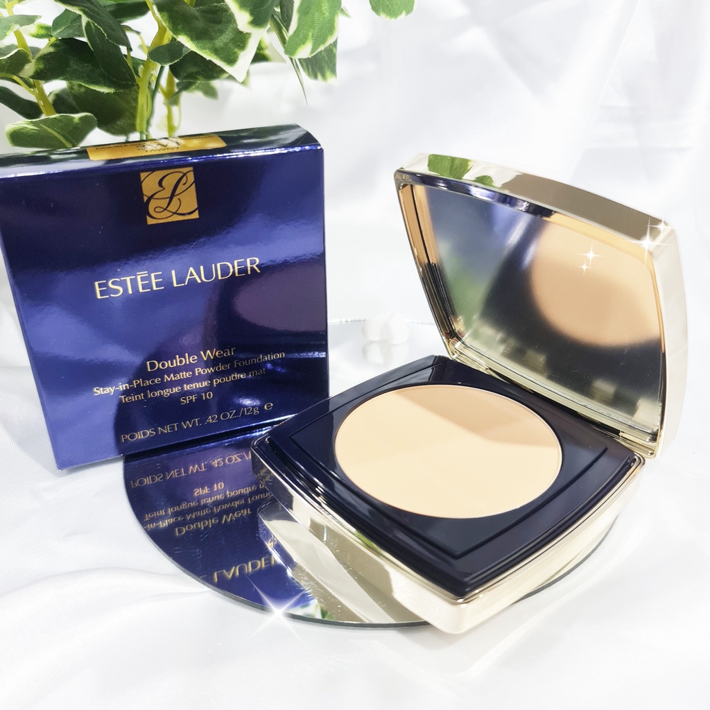 ฉลากไทย แพคเกจใหม่ _Estee Lauder Double Wear Stay-In-Place Matte Powder Foundation ขนาด 12 g.. (ป้ายไทย) แป้งอัดแข็ง