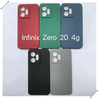 เคสโทรศัพท์มือถือแบบนิ่ม ผิวด้าน บางมาก สีพื้น เรียบง่าย สําหรับ Infinix Zero 20 4G