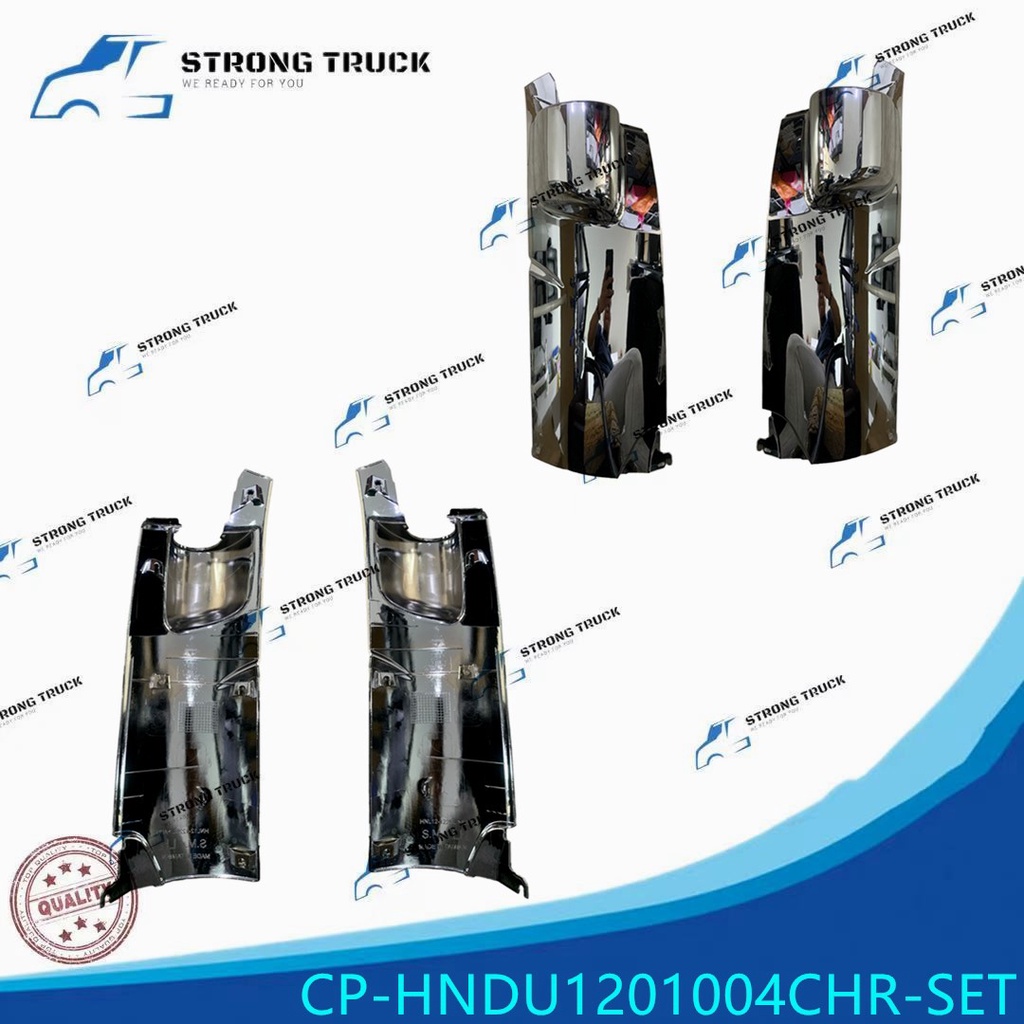 HINO DUTRO WU650 CORNER PANEL CHROME SET