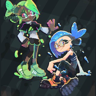 Earlfamily สติกเกอร์ กันน้ํา ลาย Splatoon ขนาด 13 ซม. x 11.4 ซม. สําหรับติดตกแต่งรถยนต์ แล็ปท็อป รถตู้ รถบ้าน