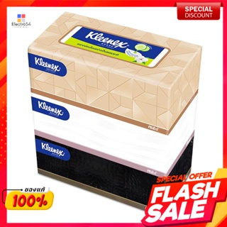 คลีเน็กซ์ บียู กระดาษเช็ดหน้า 140 แผ่น แพ็ค 3Kleenex BU Facial Tissue 140 Sheets Pack 3