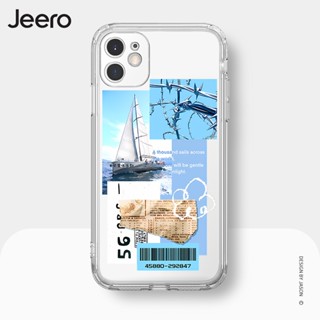 Jeero เคสไอโฟน เคสซิลิโคนนุ่มกันกระแทกใสน่ารักตลก เคสโทรศัพท์ Compatible for iPhone 14 13 12 11 Pro Max SE 2020 X XR XS 8 7 Plus พลัส HFE1676