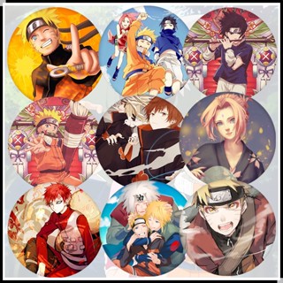 1 ชิ้น 58 มม ❤ Naruto - เข็มกลัด ลายการ์ตูนอนิเมะ ❤ เข็มกลัด รูปการ์ตูนอนิเมะ สําหรับตกแต่งเสื้อผ้า กระเป๋า DIY (ชุด 02:9 สไตล์)