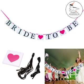 ธงปาร์ตี้สละโสด Simple but Cute BRIDE TO BE Flag for Hen Party