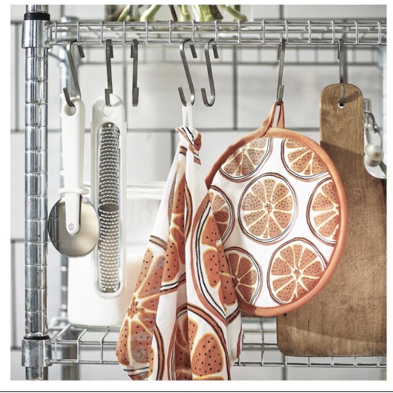 ผ้าเช็ดมือ IKEA / หูปาดร้อน TORVFLY สีส้ม