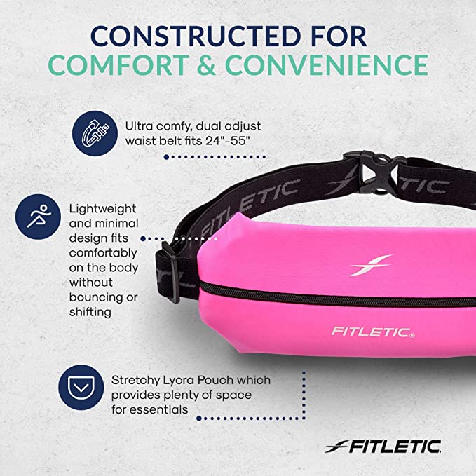 Fitletic Lycra Mini Sport Belt กระเป๋าคาดเอววิ่ง ใส่มือถือได้ กระเป๋าใส่พาสปอร์ต กระชับ ไม่เด้งไปมา ราคา ถูกที่สุด ดีลบีเคเค แกลเลอรีภาพที่ 7