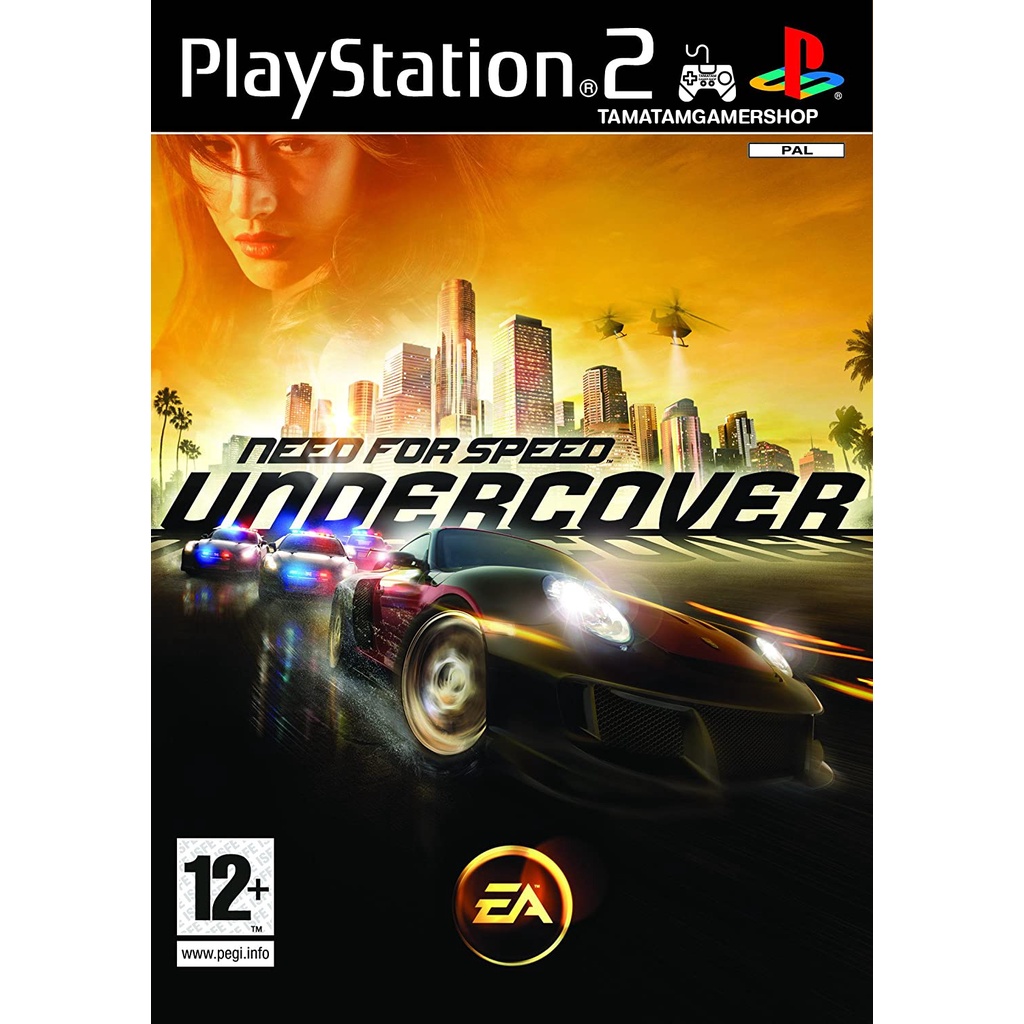 Need for Speed Undercover ps2 แผ่นไรท์ เกมPS2 เกมplay2 เกมรถแข่ง