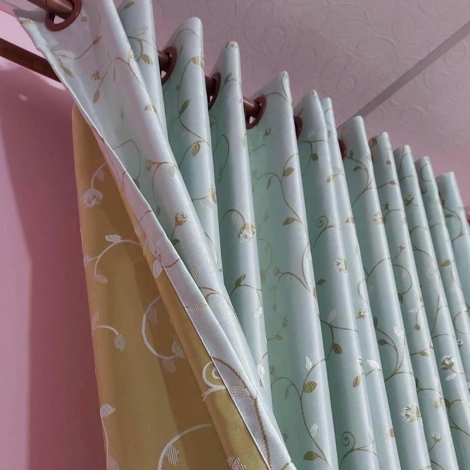 แนะนำ ผ้าม่าน ผ้าม่านลายดอกมะลิมีหลายสี ราคาพิเศษ มีเก็บเงินปลายทาง