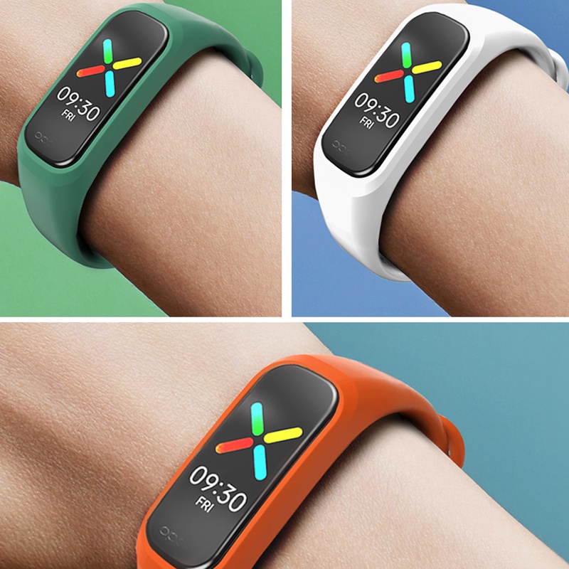 สายนาฬิกาซิลิโคน OPPO Band สายรัดข้อมือซิลิโคน OPPO Band สายนาฬิกาแบบเรียบง่าย