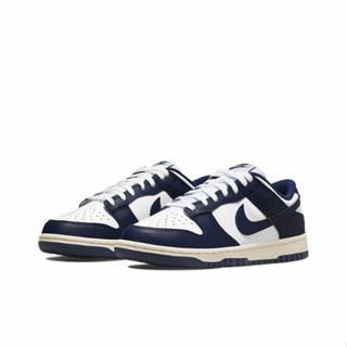 ของแท้ 100% Nike Dunk Low“Midnight Navy and White“ พร้อมส่ง