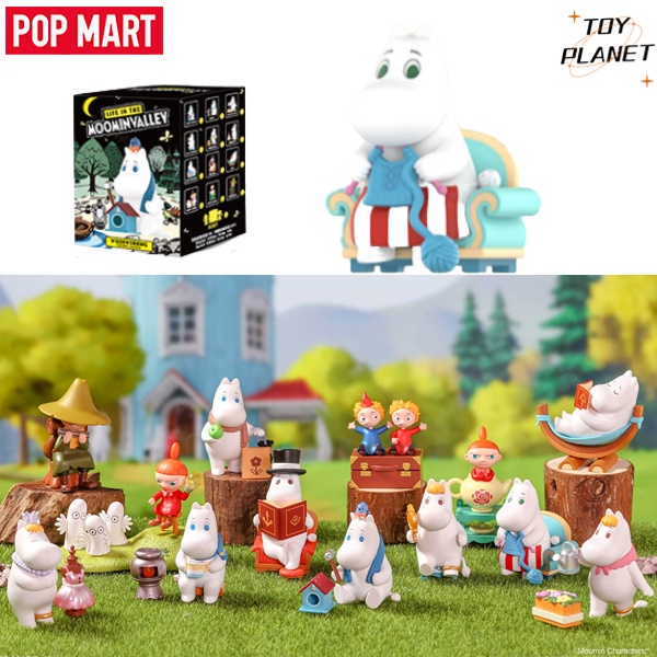 [ คลังสินค ้ าพร ้ อม ]POP MART LIFE IN THE MOOMIN VALLEY Series Blind Box Cute Toy Action Figures