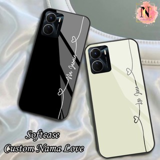 S236 Softcase Glass CUSTOM NAMA + TALI OPPO VIVO SAMSUNG XIAOMI IPHONE REALME INFINIX