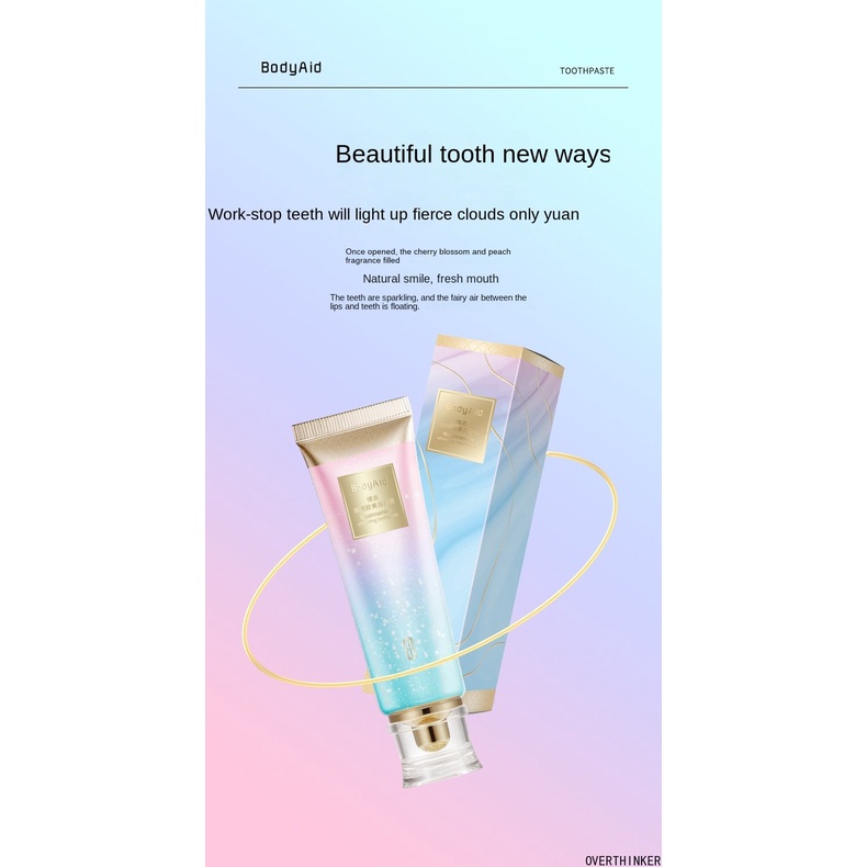 博滴烟酰胺美白牙膏 Original Bodyaid  Niacinamide Whitening Toothpaste To Remove Tooth Stains  Bad Breath Counter Toothpaste Oral Care100g ราคา ถูกที่สุด ดีลบีเคเค แกลเลอรีภาพที่ 5