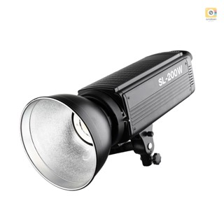 Sl200w 5600K 200W ไฟวิดีโอ LED พลังงานสูง ไร้สาย พร้อมเมาท์โบเวน สําหรับถ่ายภาพสตูดิโอ บันทึกวิดีโอ สีขาว